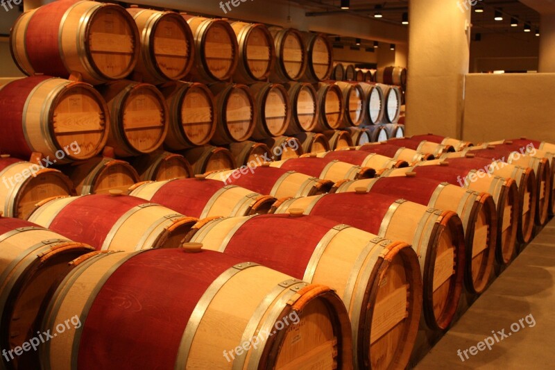 Wine Barrels Winery Napa Valley Free Photos