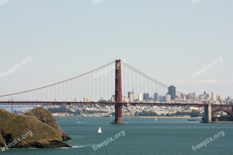 Golden Gate Bay Area San Francisco Bridge California