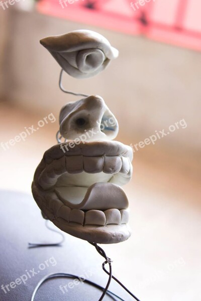 Clay Art Face Human Eye