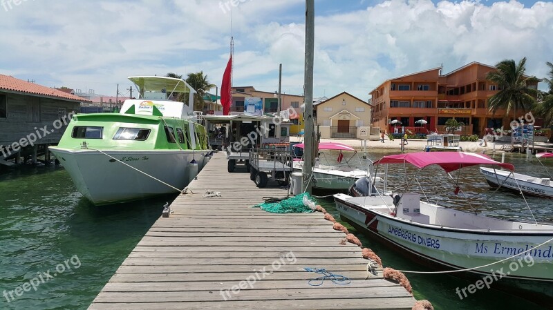 Belize San Pedro Water Taxi Free Photos