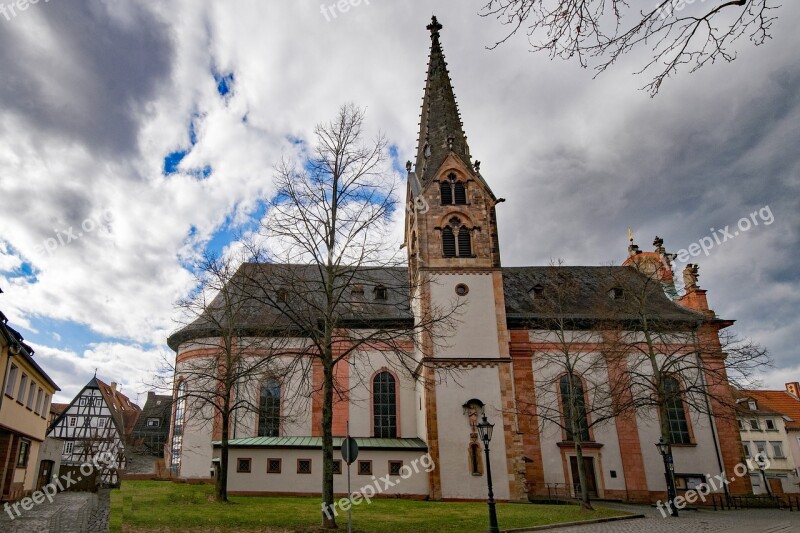 Aschaffenburg Lower Franconia Bavaria Germany Historic Center