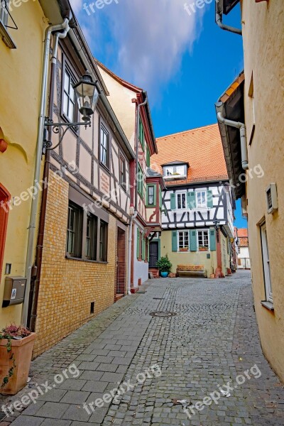 Aschaffenburg Lower Franconia Bavaria Germany Historic Center