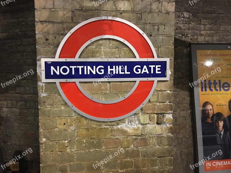 Notting Hill London Underground Tube Free Photos