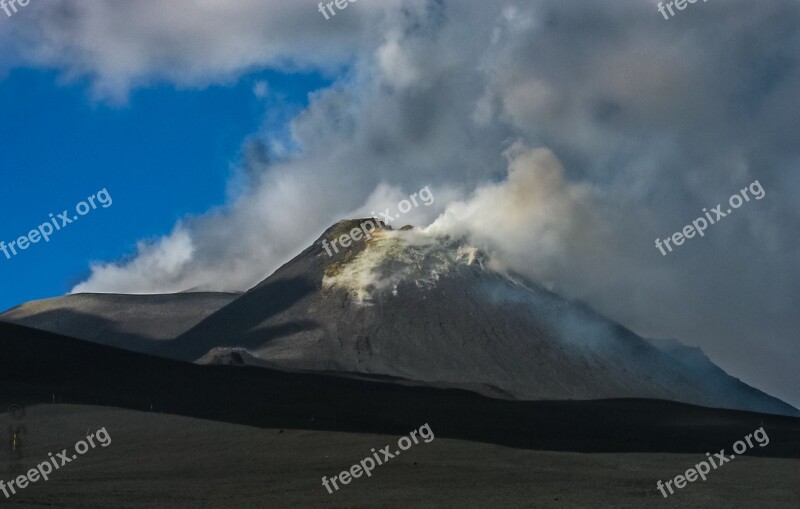 Etna Volcano Italy Sicily Etna Volcano