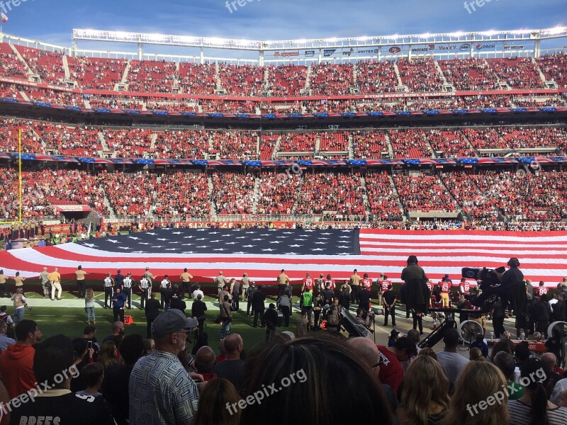 American Football Stadium Flag Nfl