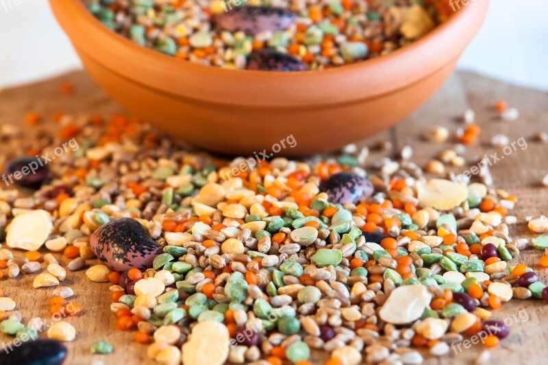 Grain Cereal Bowl Bean Beans Food