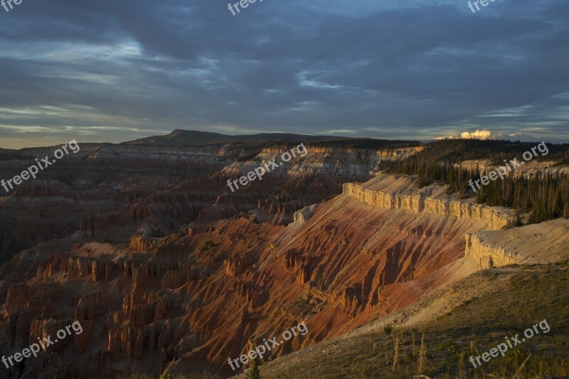 Sunset Scenic Landscape Evening Sky