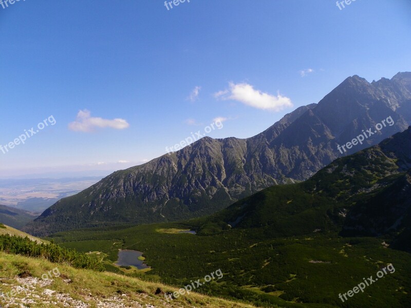 Landscape Sunlight Summer High Tatras Free Photos