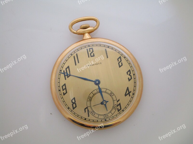 Vintage Tiffany Pocket Watch Antique Time