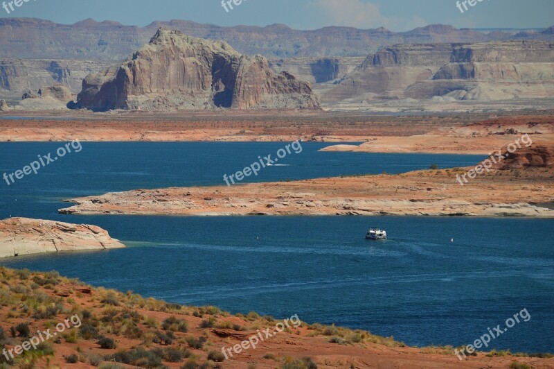 Arizona Landscape Lake Powell Water