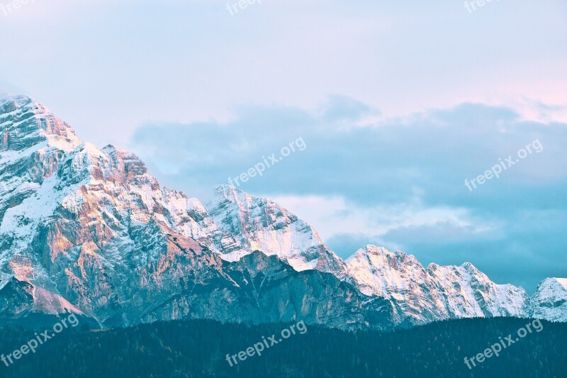 Mountain Minimalism Earth Alps Snow