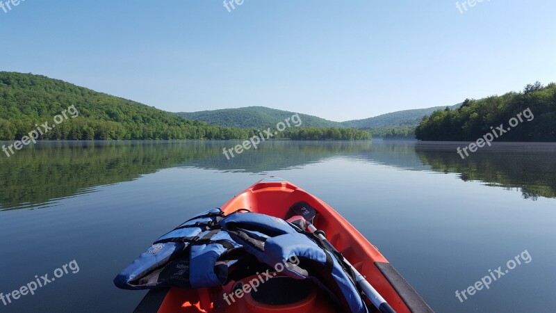 Kayak Nature Lake Mongaup Catskills