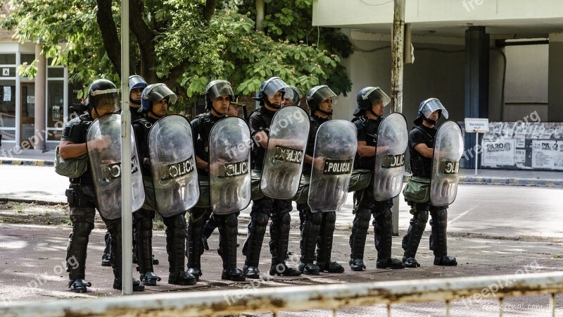 Police Protest Shields Riot Free Photos