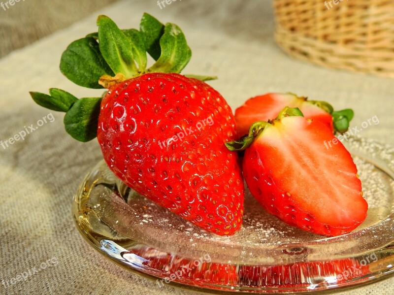 Strawberries Berries Fruits Fruit Delicious