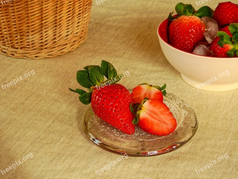 Strawberries Berries Fruits Fruit Delicious