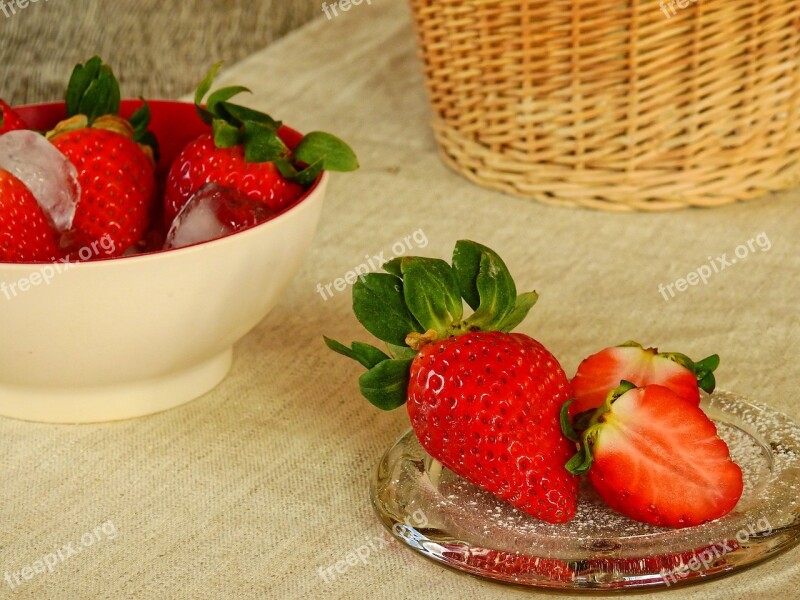 Strawberries Berries Fruits Fruit Delicious