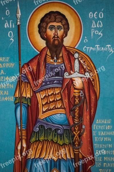 St Theodore Saint Religion Church Iconography