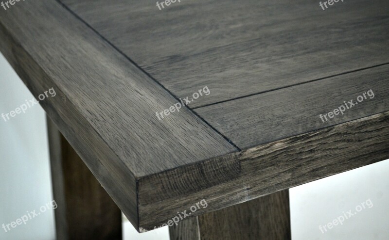 Oak Tabletop Table Antik Grey Free Photos