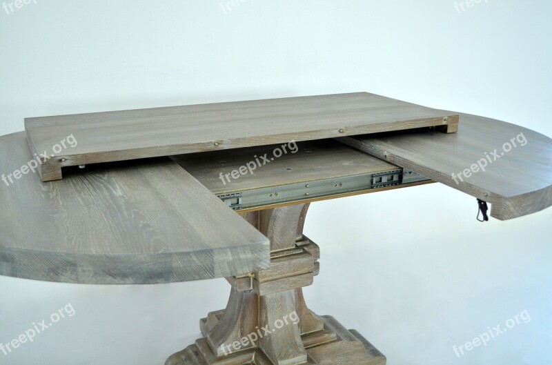 Oval Table Solid Oak Free Photos