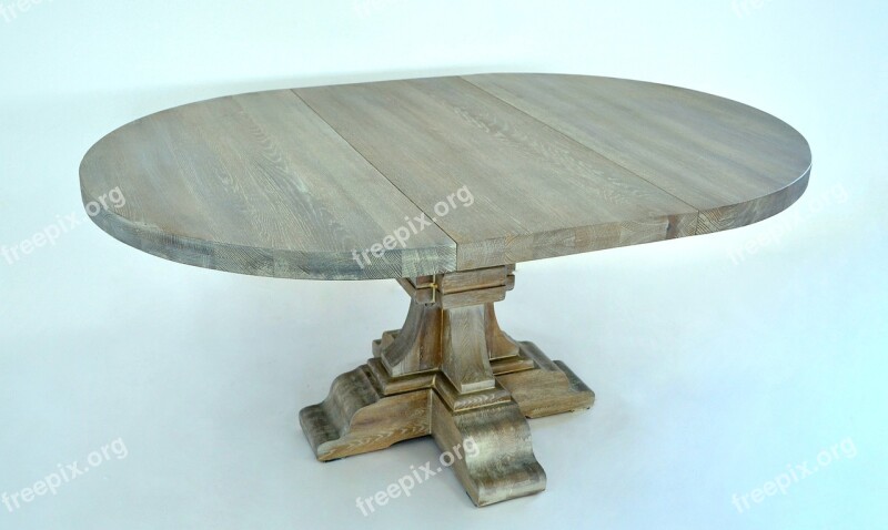 Oval Table Solid Oak Free Photos