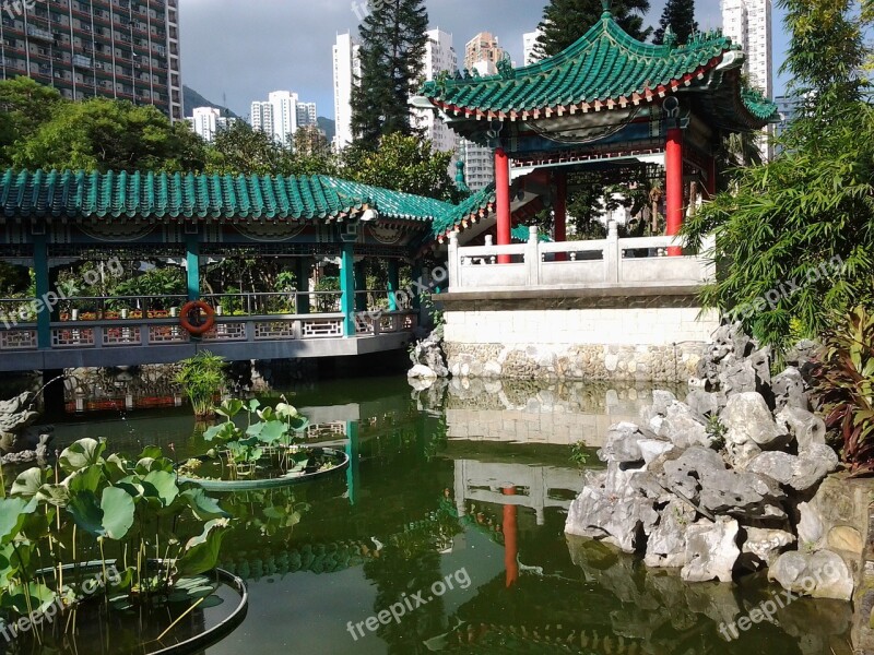 Temple China Pagoda Zen Garden