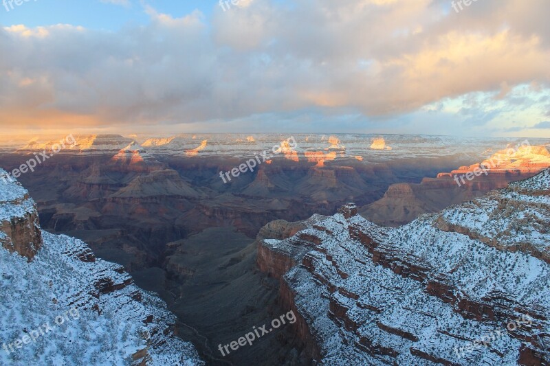 Grand Canyon Winter Canyon Snow Park