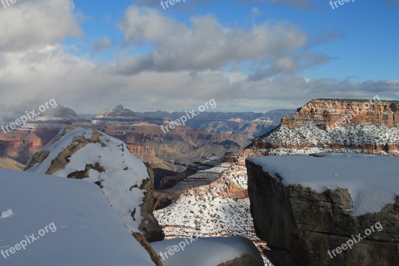 Grand Canyon Winter Canyon Snow Park