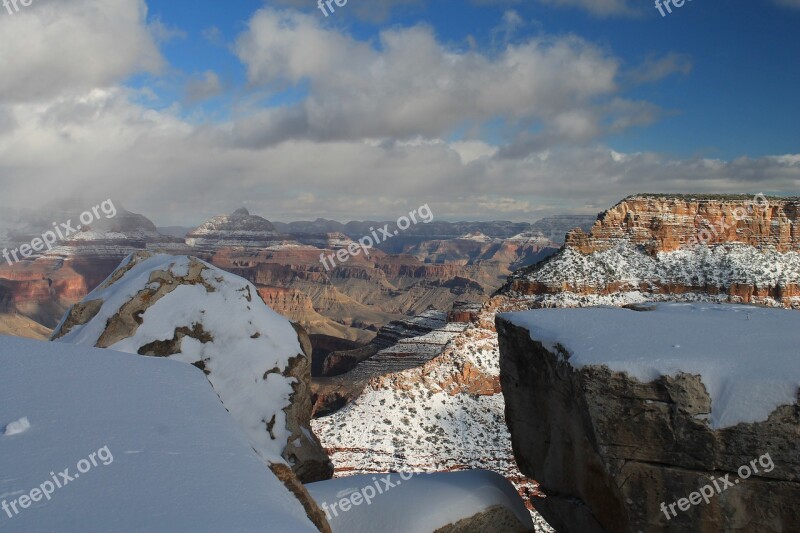 Grand Canyon Winter Canyon Snow Park