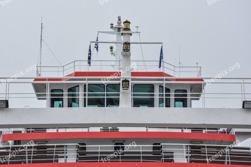 Ferryboat Greece Island Thassos Thasos