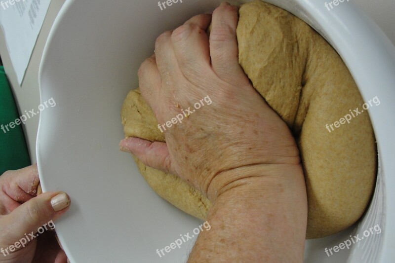 Bread Knead Dough Bake Homemade