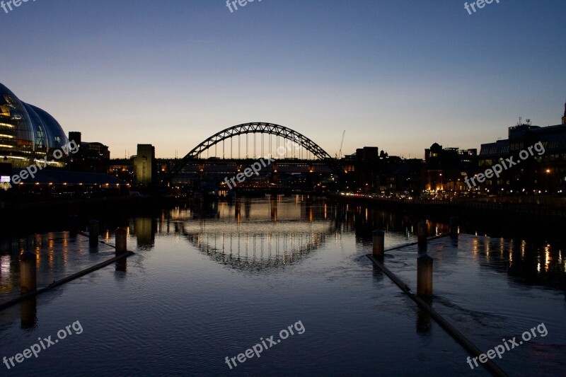 Newcastle Upon Tyne Newcastle Quayside River Tyne Tyne Bridge Free Photos