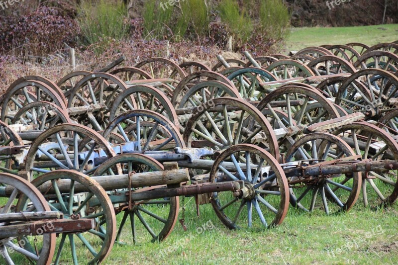 Wagon Wheel Wheels Collection Spokes Wooden Wheels