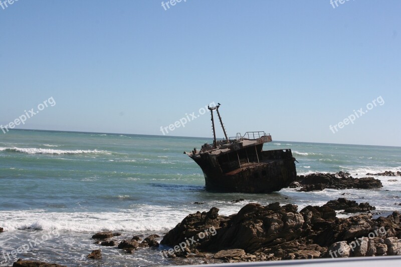 Beach Sky Nature Shipwreck Sea