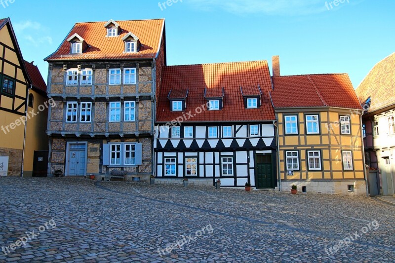 Fachwerkhäuser Historically Building Architecture Quedlinburg