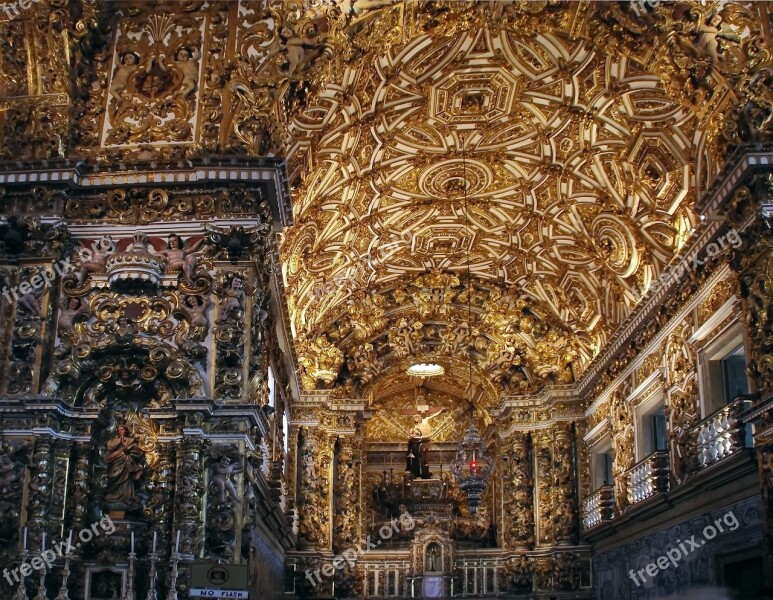 Bahia Church Sao Francisco Doré Opulence