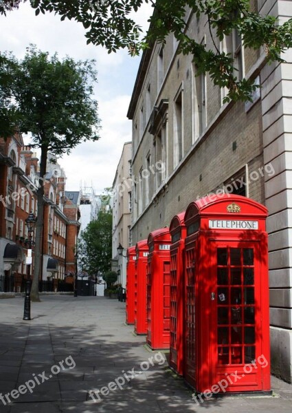 Telephone Box Red Telephone England Uk