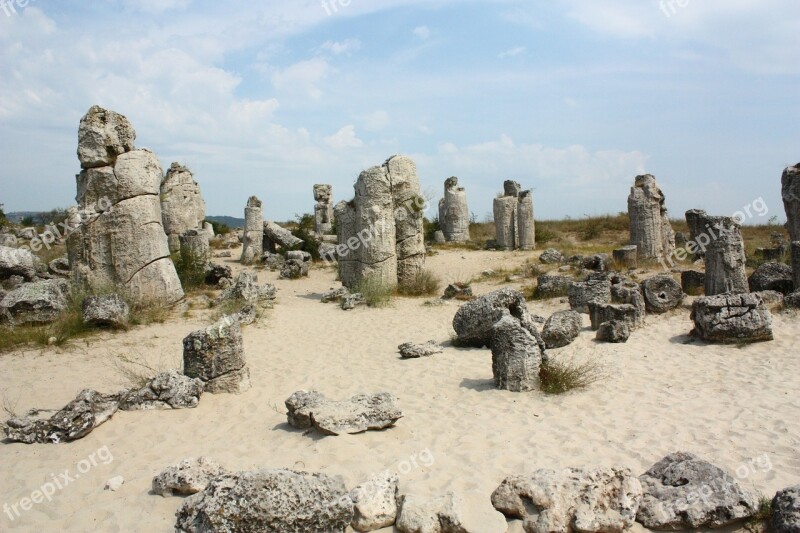 Varna Bulgaria Pobitite The Stone Desert Stones