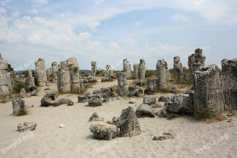 Varna Bulgaria Pobitite The Stone Desert Stones