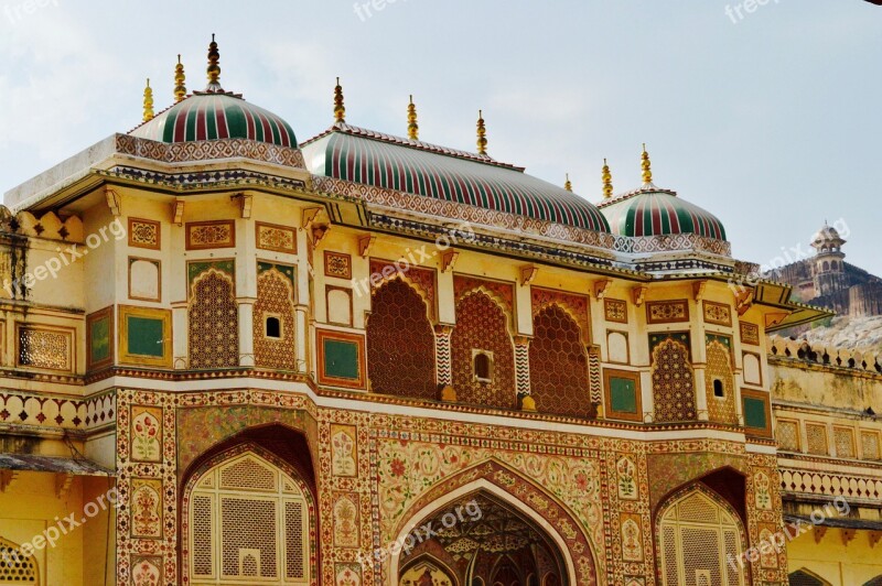 Amer Fort Jaipur Rajasthan India Architecture