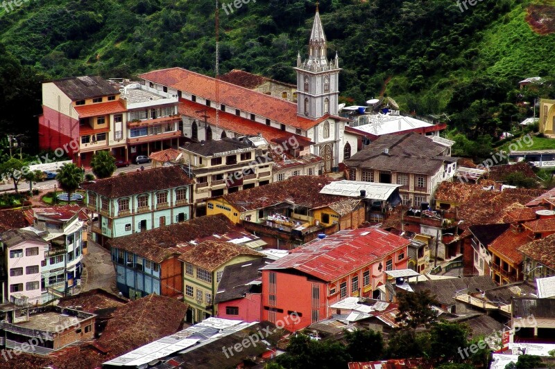 Zaruma Ecuador City Architecture Church