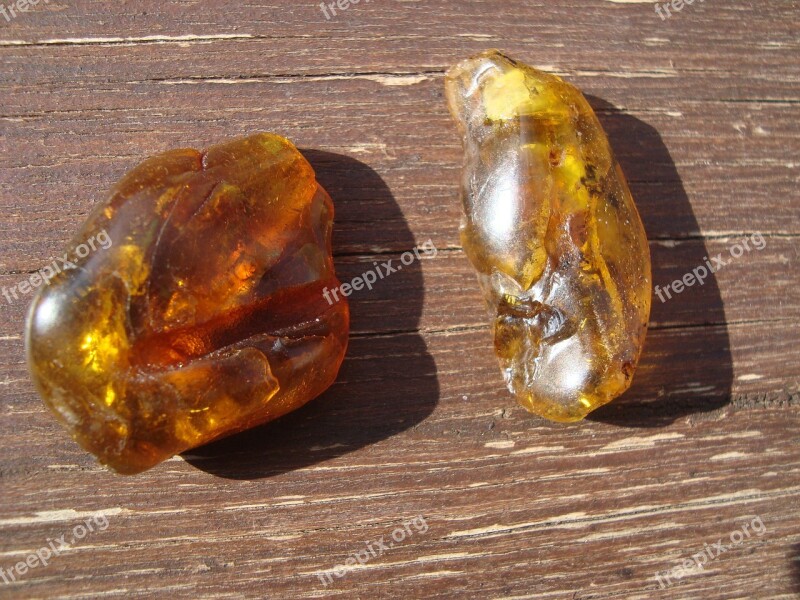 Amber Crystals Stones Free Photos