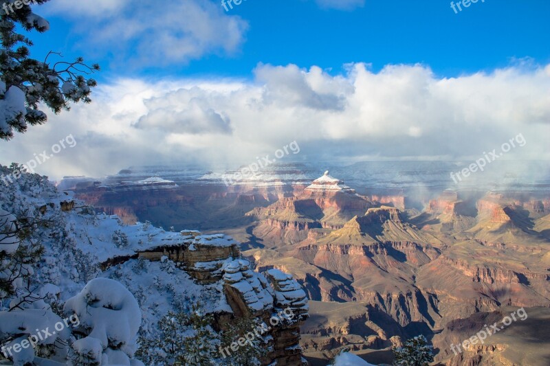 Grand Canyon Winter Girl Grand Canyon National