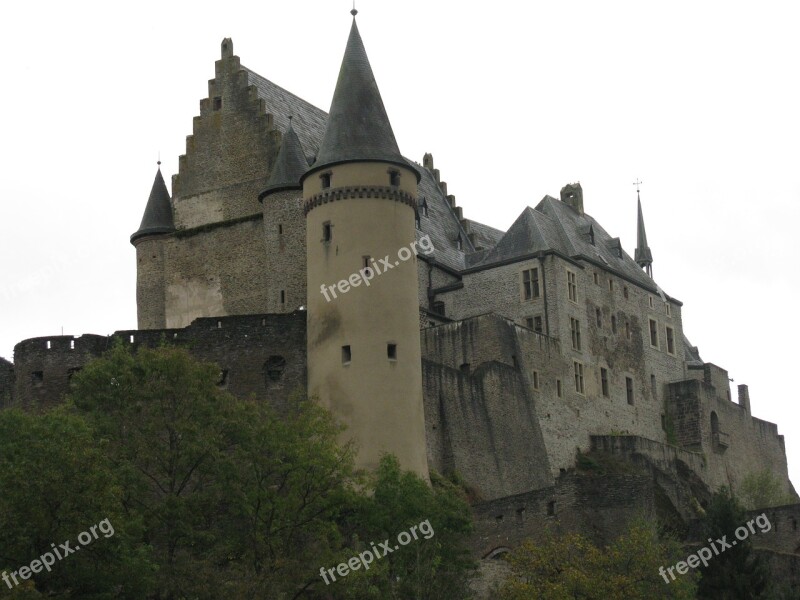 Vianden Castle Luxembourg Fortress Knight's Castle