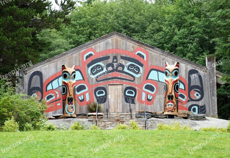 Ketchikan Alaska Saxman Native Village Totem Poles Native Eskimo Art