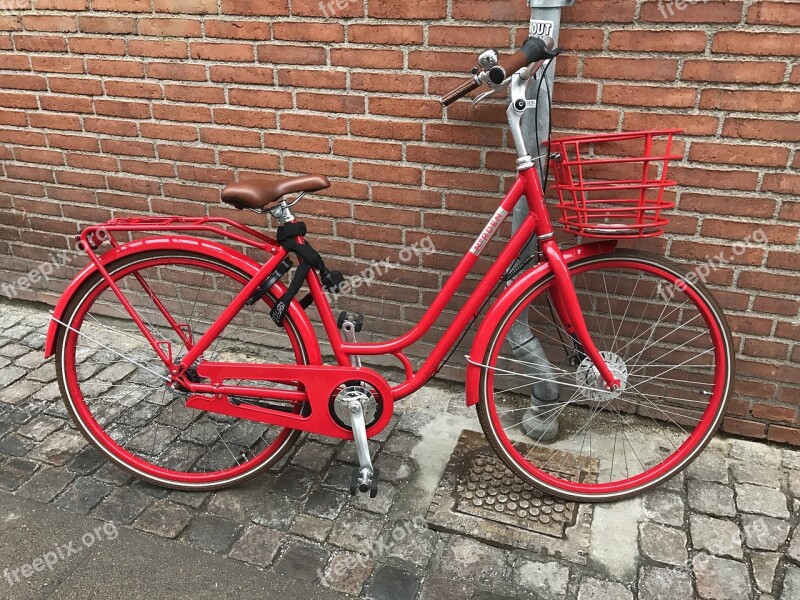 Wheel Red Bike Denmark Ajar