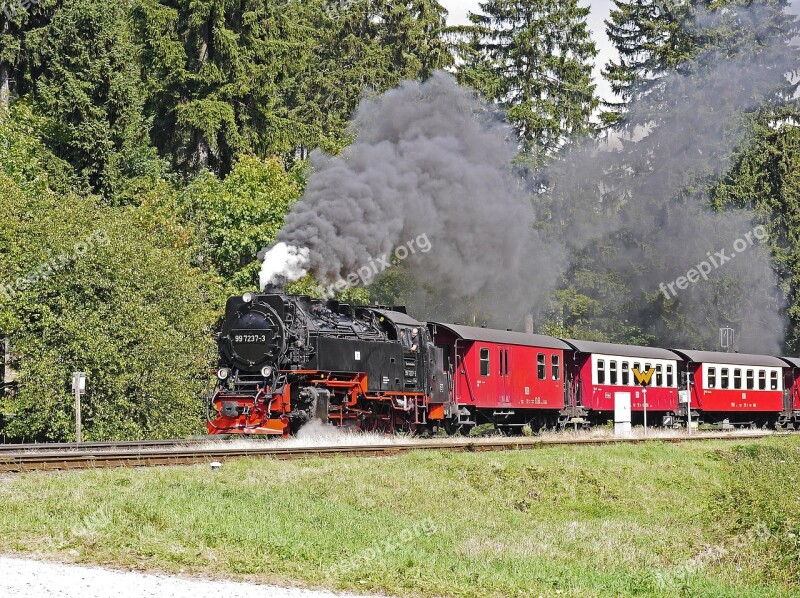 Steam Locomotive Locomotive Of Chunks Of Brocken Railway Hsb Resin