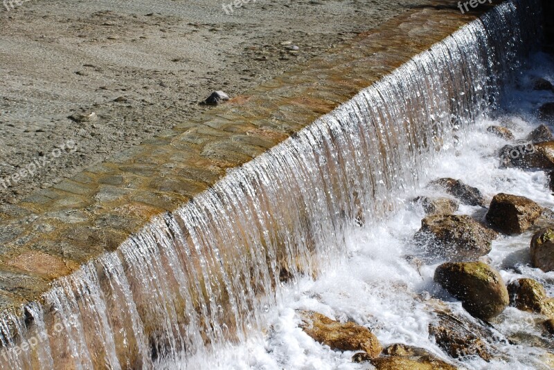 Water Stream Nature Mountain Rock