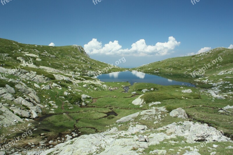 Mountain Lake Lake Rila Panitsata Travel Nature