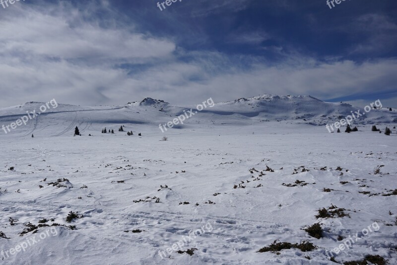 Scenery Mountain Vitosha Bulgaria Environment