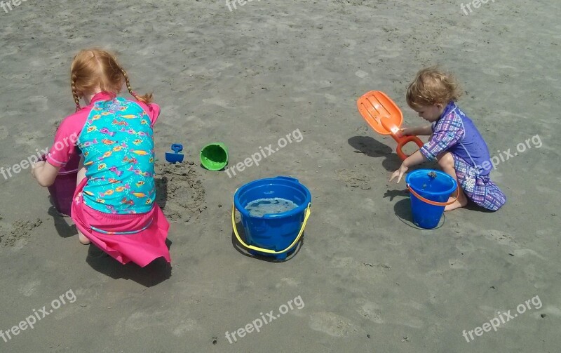 Beach Sand Kids Summer Ocean